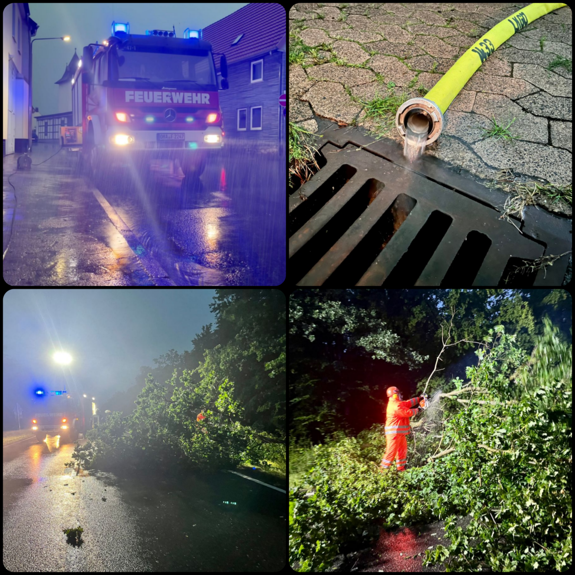 Collage Unwetter